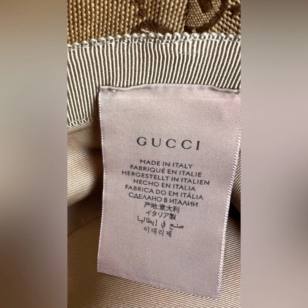 Gucci Tan and Brown Monogram Hat - Picture 8 of 15